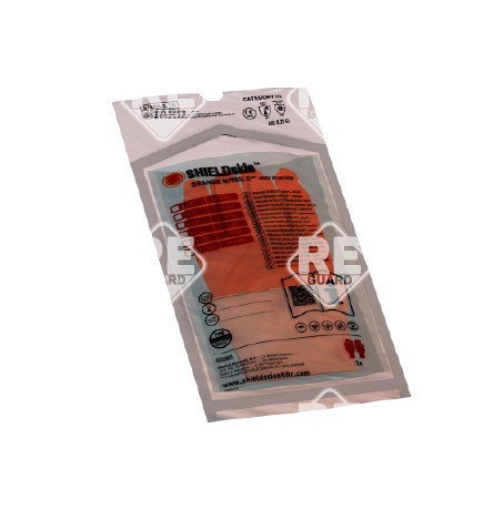 SHIELDskin STERILE ORANGE NITRILE 300 puderfreier Handschuh 20Paar/Beutel XS
