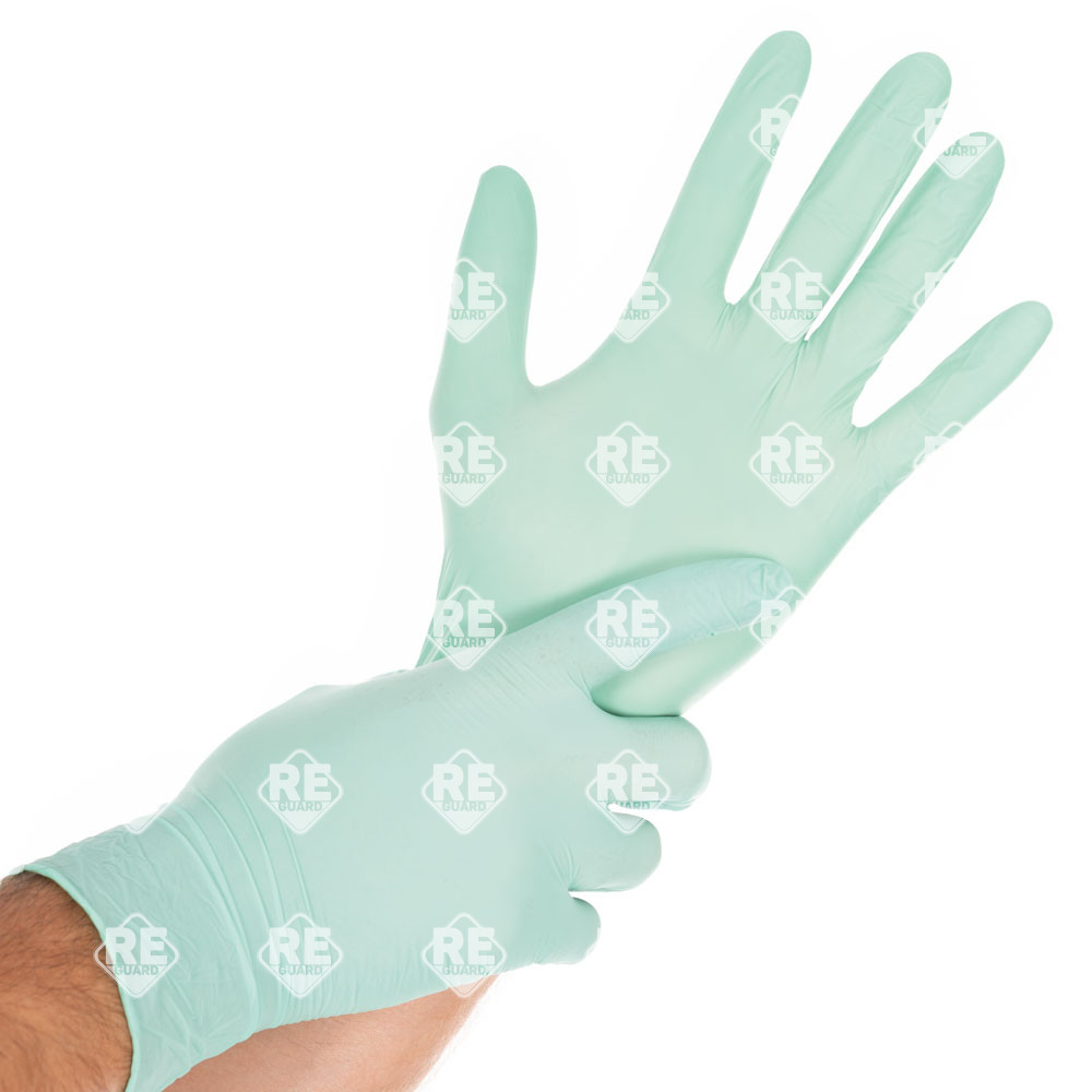 Nitrilhandschuhe Hygostar Safe Light mintgrün XL