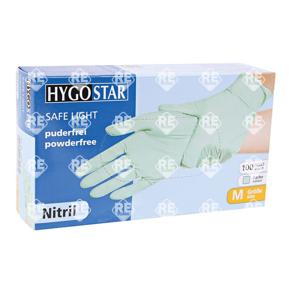 Nitrilhandschuhe Hygostar Safe Light mintgrün XL