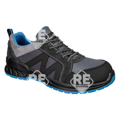 Composite Wildleder-Halbschuh aus Verbundwerkstoff S1PS SR FO Schwarz/Blau 36