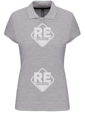 KA242 damen-pique-poloshirt mit kurzarm schwarz 2XL