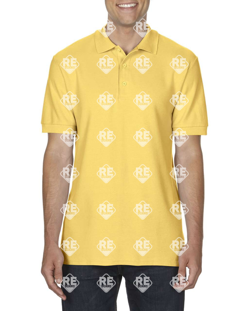 PREMIUM COTTON® ERWACHSENE DOPPEL PIQUÉ POLO Schwarz 2XL