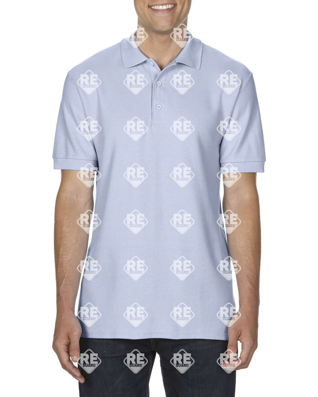 PREMIUM COTTON® ERWACHSENE DOPPEL PIQUÉ POLO Schwarz 2XL