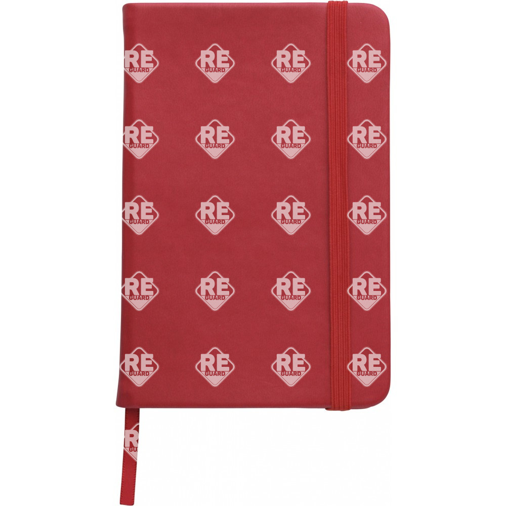 A5-Notizbuch mit weichem PU einband schwarz