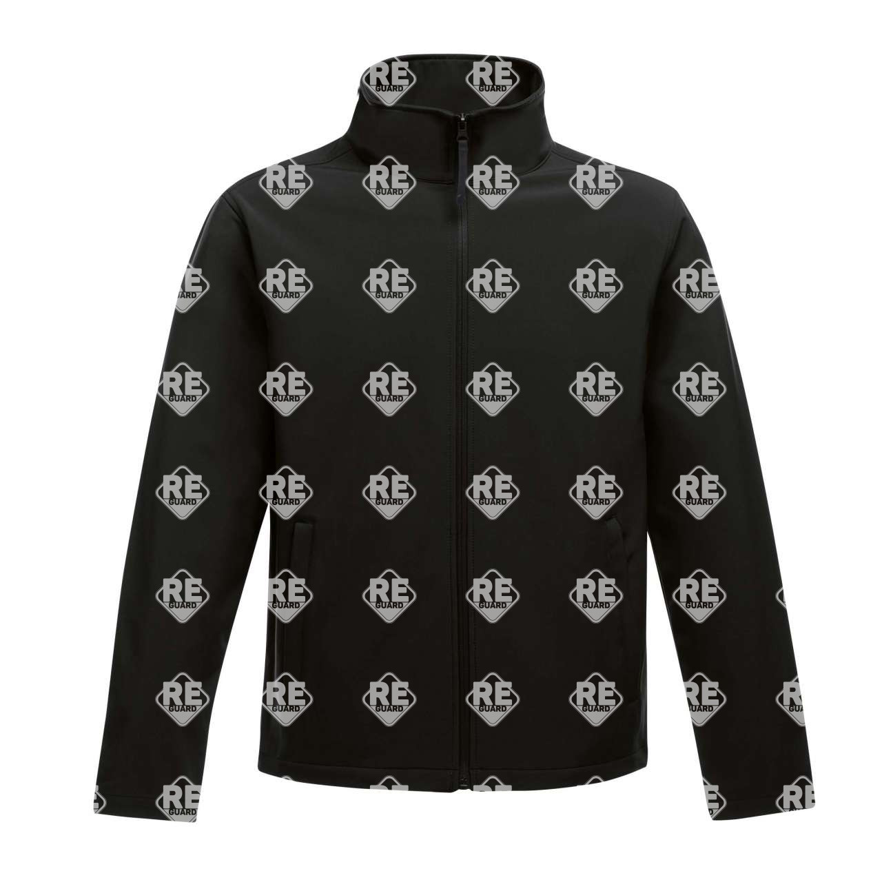 RETRA628 ABLAZE BEDRUCKBARE SOFTSHELL-JACKE FÜR HERREN black 2XL