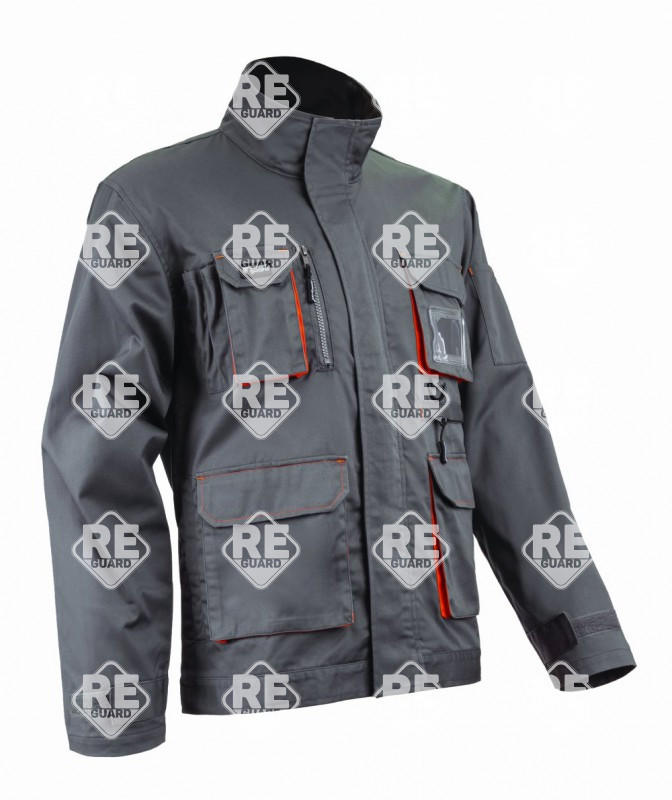 Arbeitsjacke Paddock II grau-orange L