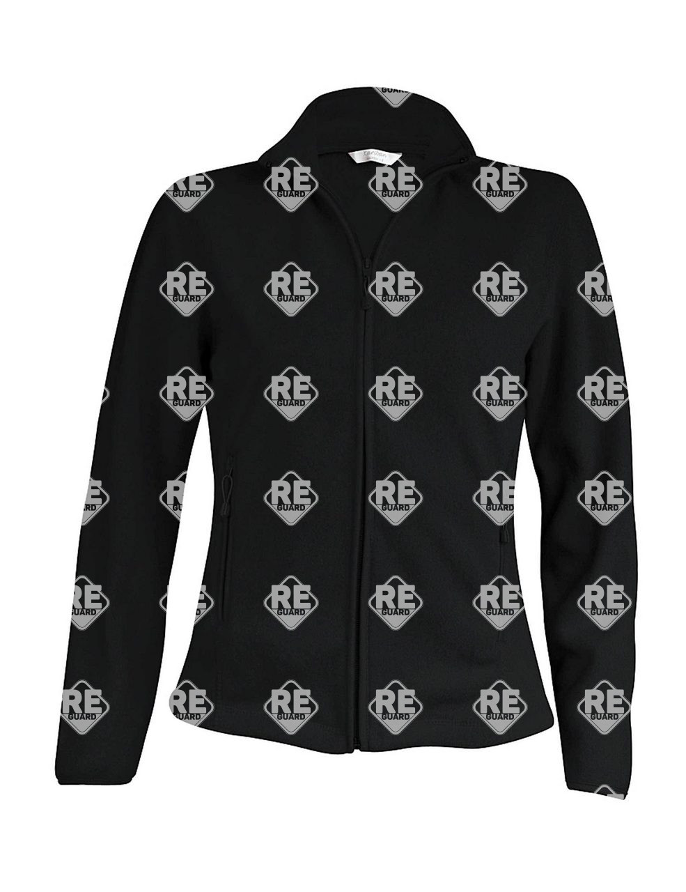 MAUREEN - DAMEN-MICROFLEECE-JACKE black 2XL