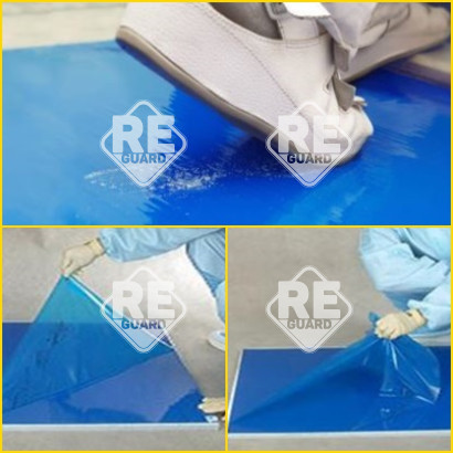 Antibakterielle Klebematte 45x115 30-lagig 10 Pak/Krt blau