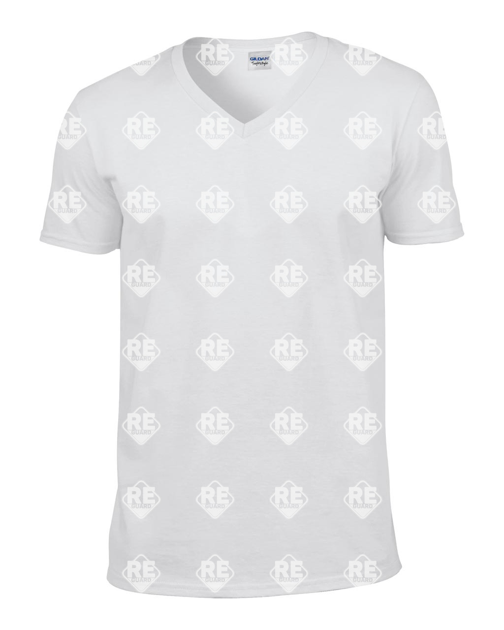 SOFTSTYLE® T-Shirt mit V-Ausschnitt für Erwachsene Black 2XL