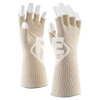 Zwirnhandschuh ohne Fingerspitzen, Größe 7, zweifädig