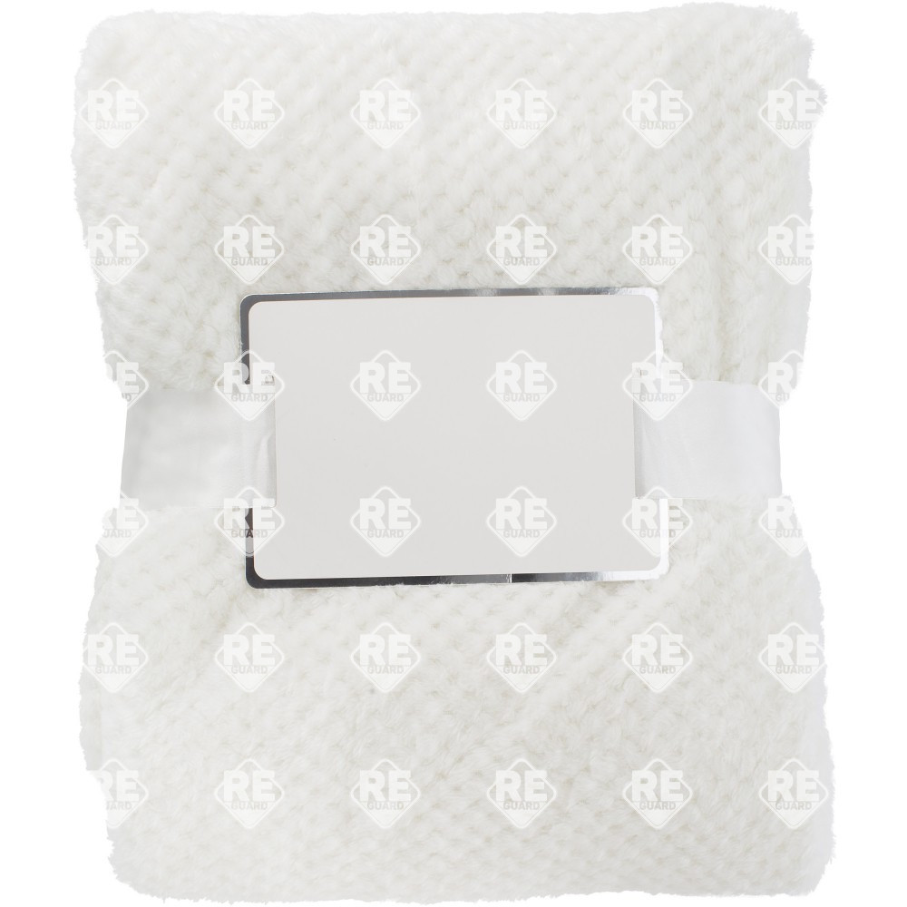 Fleecedecke mit waffelmuster grau 120x150