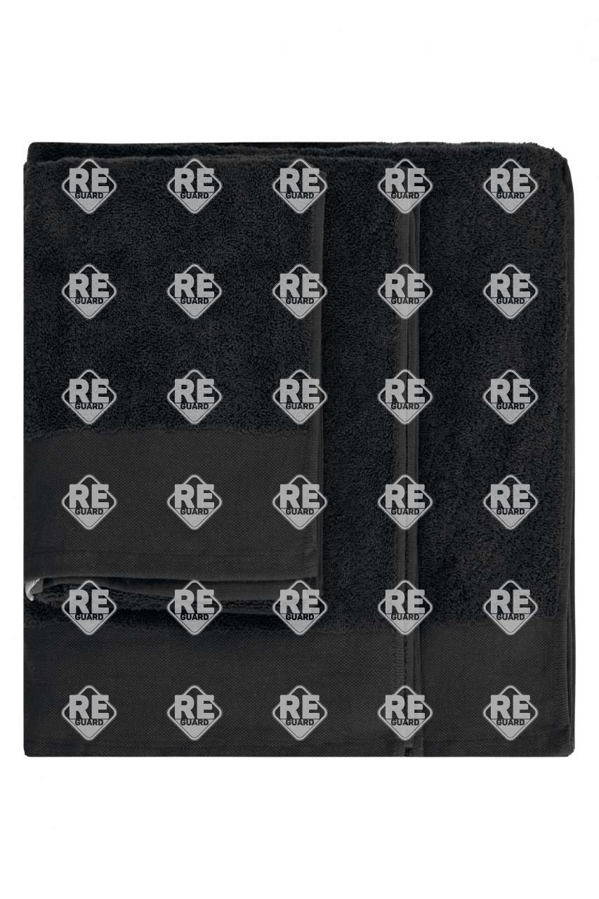 Handtuch aus Bio-Baumwolle schwarz 140x70