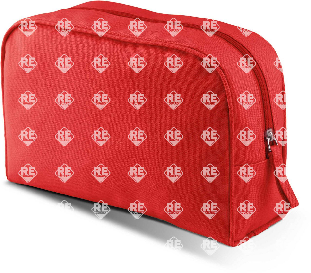 Kosmetiktasche aus baumwollcanvas KIMOOD gebranntes limettengrün