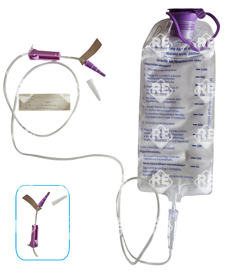 Enterales Ernährungsset, Schwerkraft, 1 Liter