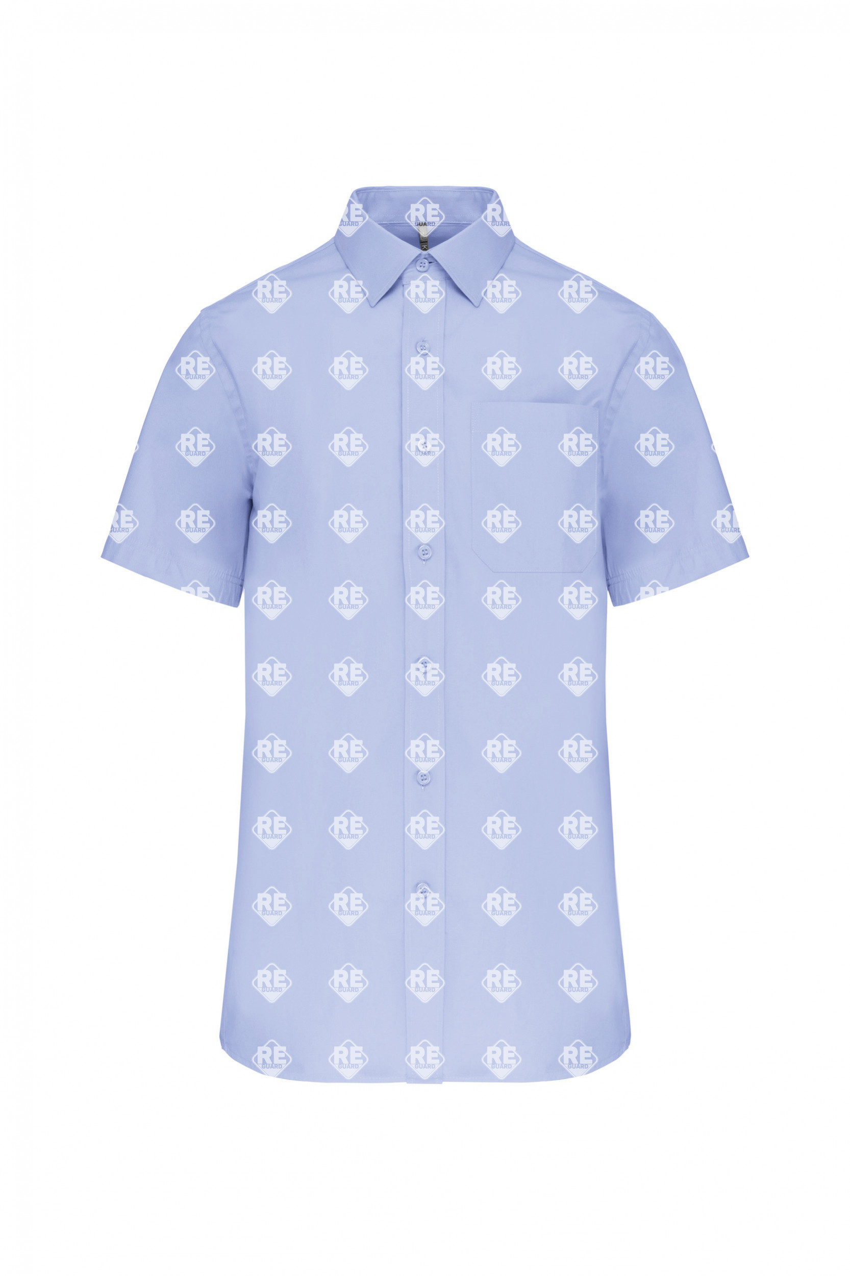 KA543 HERREN KURZARMHEMD AUS BAUMWOLLPOPELINE black 2XL