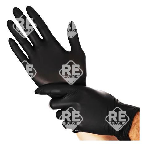 GUARDER Nitril Schwarz (3.6g | 3.2mil)  puderfreier Handschuh S