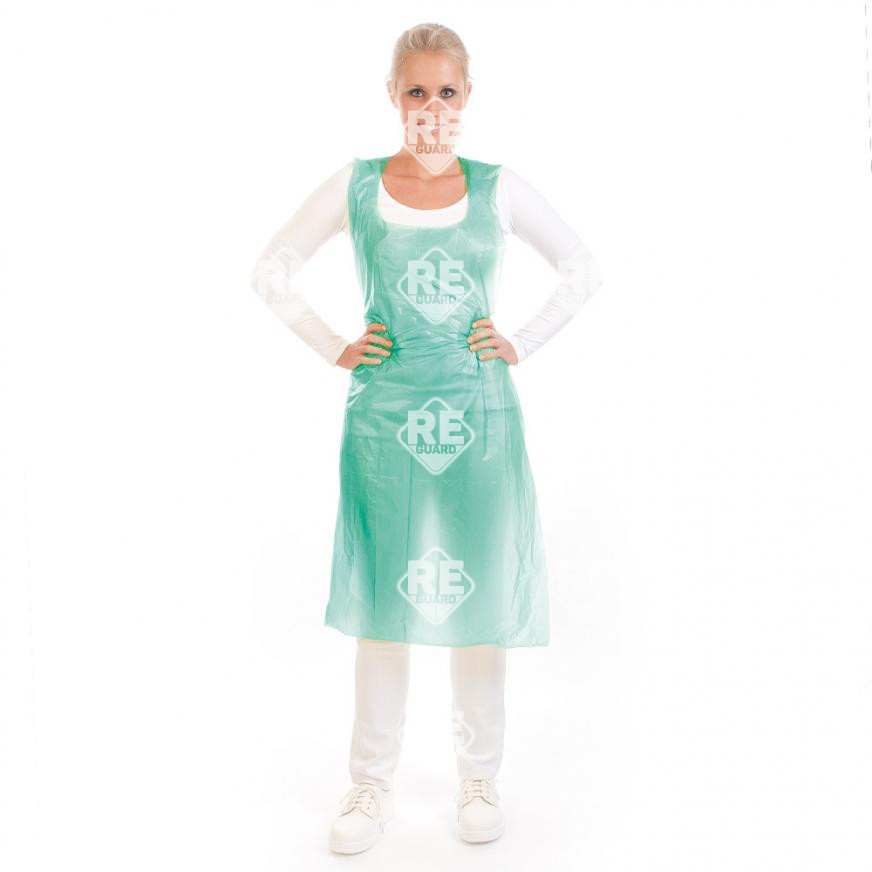 Einwegschürzen auf Rolle ca. 16 my | LDPE blau