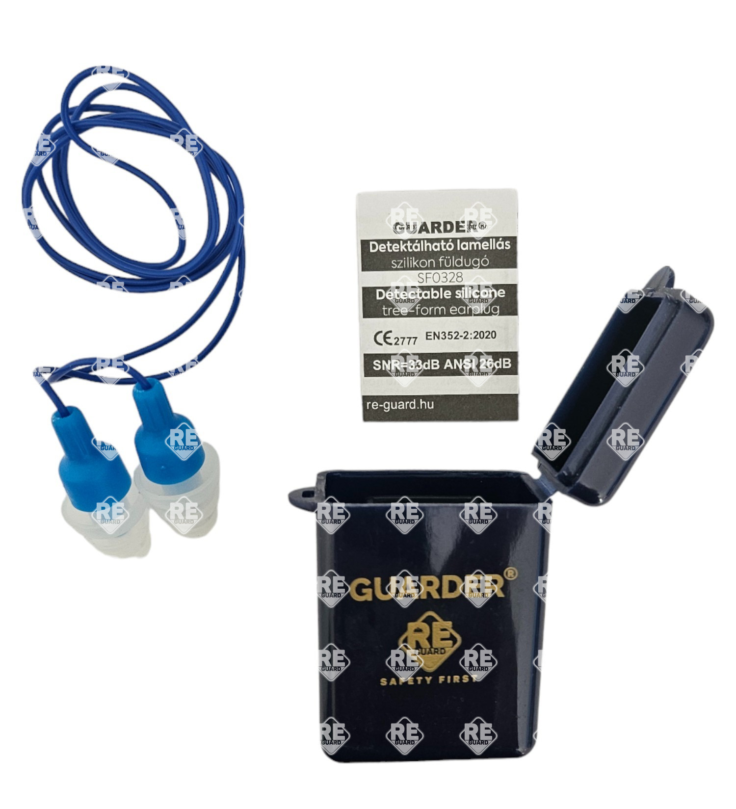 GUARDER® Detektierbarer Silikon-Ohrstöpsel mit Lamellen