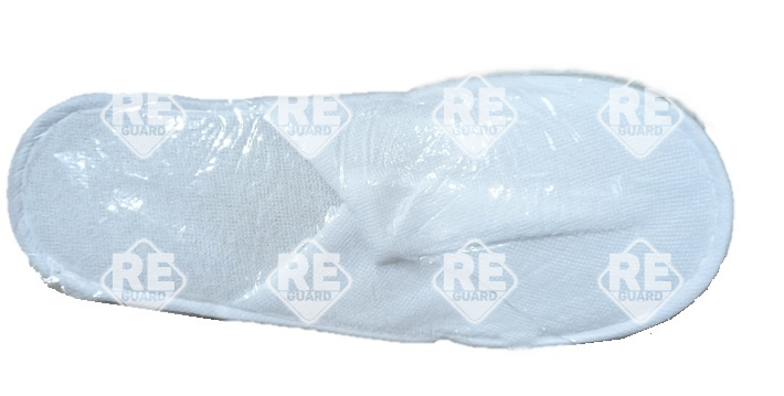 Slipper Guarder Froteetee geschlossen Spitze weiß