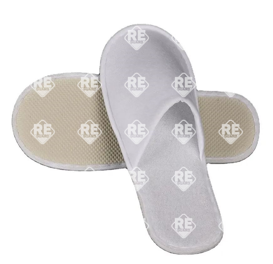 Slipper Guarder Froteetee geschlossen Spitze weiß