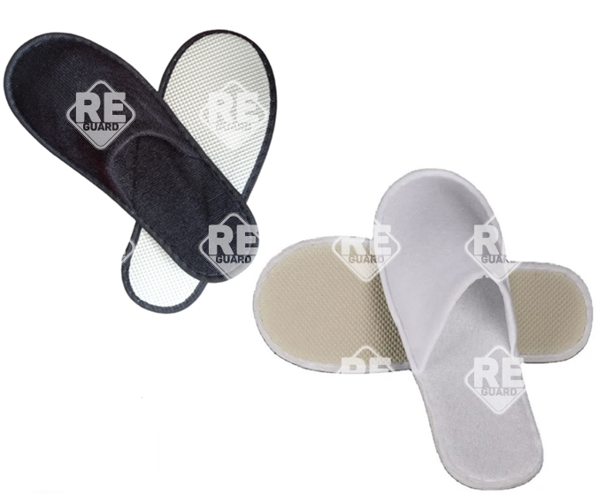 Slipper Guarder Froteetee geschlossen Spitze weiß