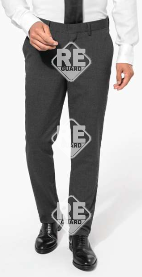 Herrenhose aus mischgewebe Kariban anthrazit meliert 36