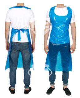 LDPE Folie Schürze Guarder 80x125cm rot