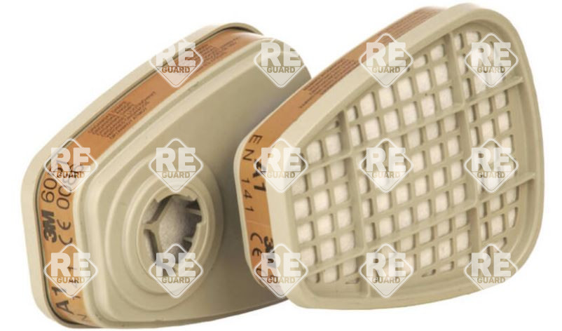 3M 6051I A1 szerves gáz-,gőz- és részecske-szűrő betét, indikátoros