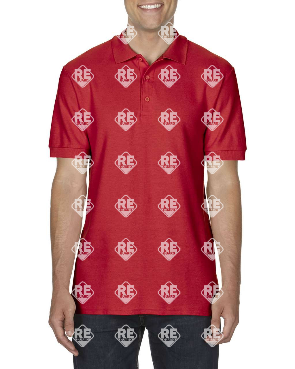 PREMIUM COTTON® ERWACHSENE DOPPEL PIQUÉ POLO Schwarz 2XL