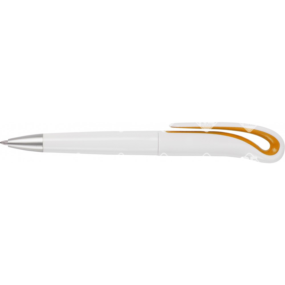 Swan kugelschreiber weiß/orange