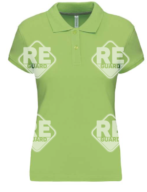 KA242 damen-pique-poloshirt mit kurzarm schwarz 2XL