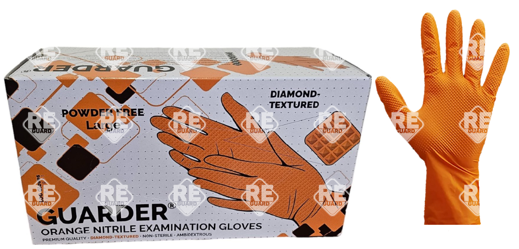 MAXTER Nitril Orange Diamond Premium Strong (8.4g | 7.0mil) pf Handschuh M