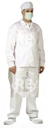 LDPE Folie Schürze Guarder 80x160cm lang weiß