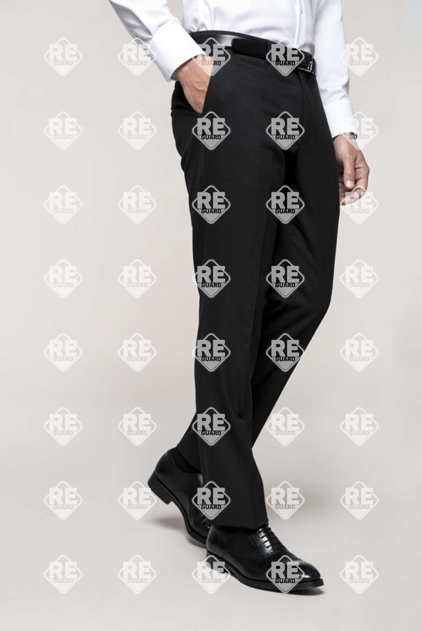 Herrenhose aus mischgewebe Kariban anthrazit meliert 36