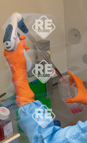 SHIELDskin XTREME STERILE ORANGE NITRILE 300 DI pf handspez. Reinraumhandschuh 20Paar/Beutel 5.5