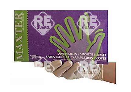 MAXTER Latex 5.5g leicht gepuderter Untersuchungshandschuh L