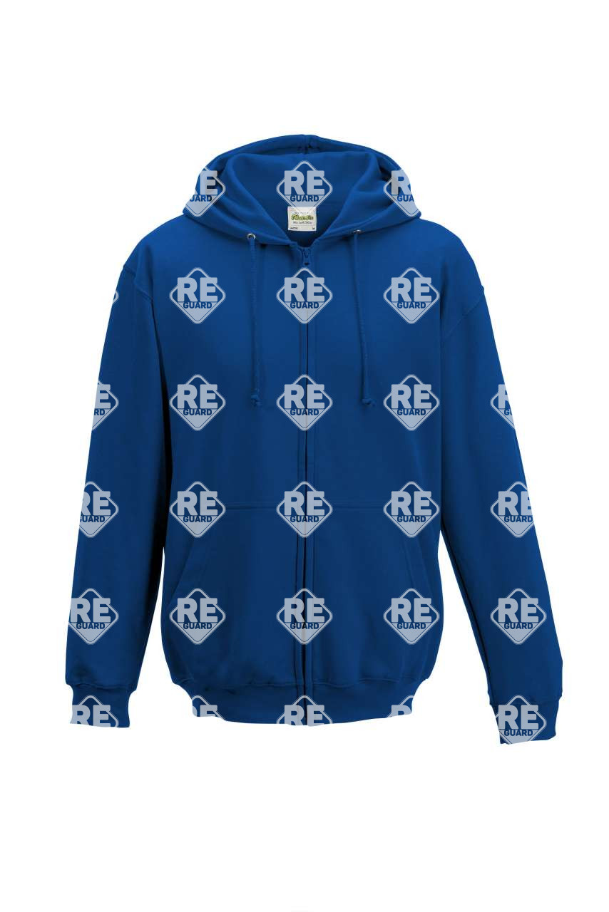 Pullover AWD Just Hoods 050, Rundhalsausschnitt, mit Kapuze, mit Reißverschluss, weiß 2XL