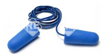 Guarder Pu Schaumstoff-Ohrstöpsel mit Kabel - Erkennbares Blau