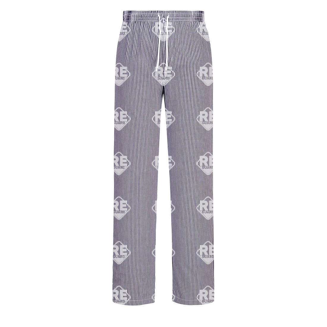 Bromley séfnadrág kék-fehér pepita L