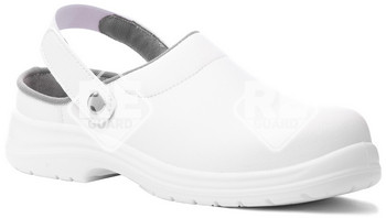 OKENITE Clog Sicherheitsschuhe aus Mikrofaser, weiß 36