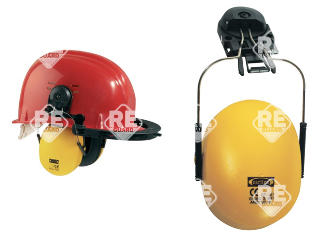 Gehörschützer + Adapter für Bauschutzhelm