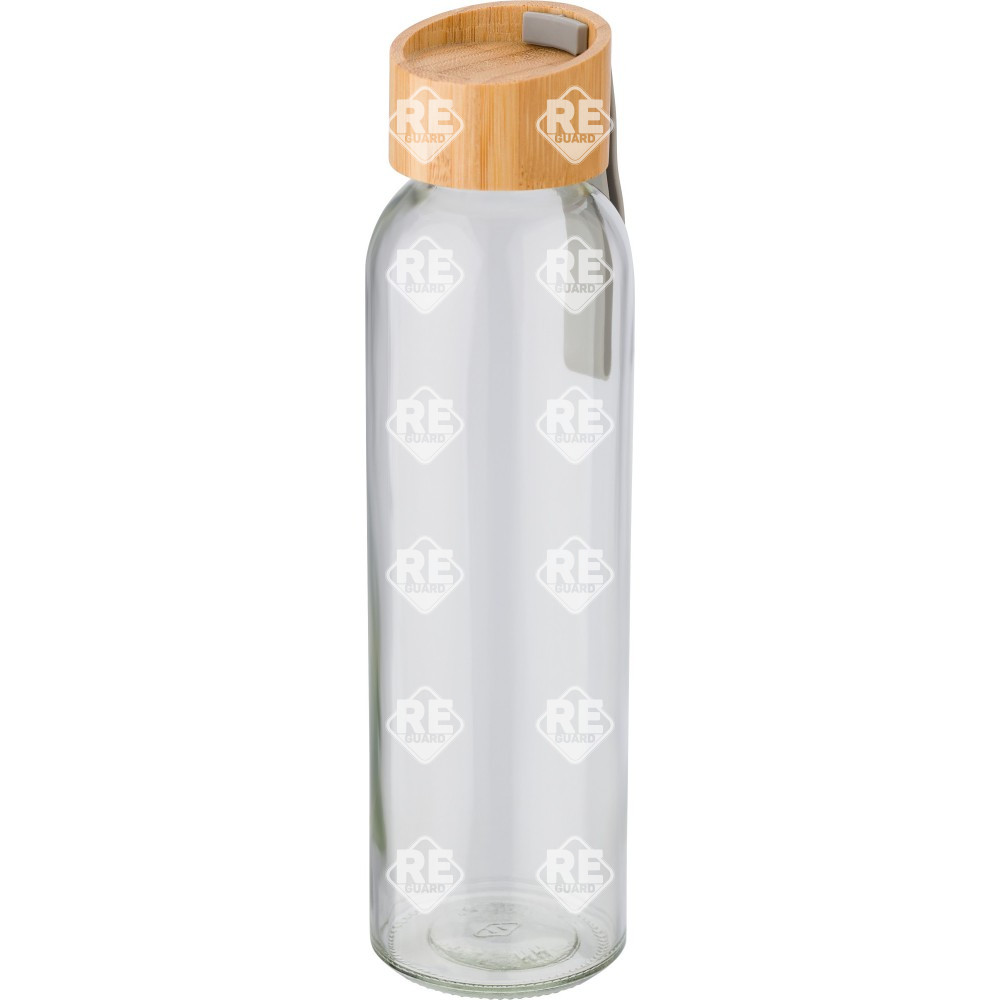 Glasflasche mit bambusdeckel 500 ml