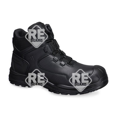 Composite Stiefelette aus Leder S3L HRO SR FO SC Schwarz 35
