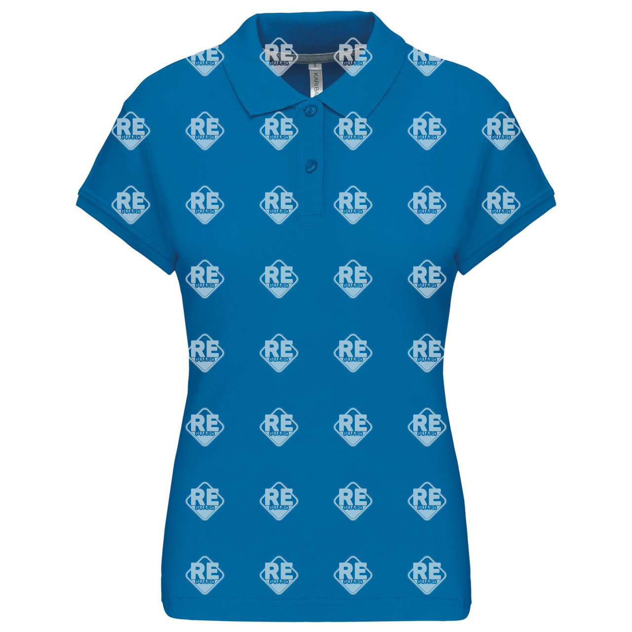 KA242 damen-pique-poloshirt mit kurzarm schwarz 2XL