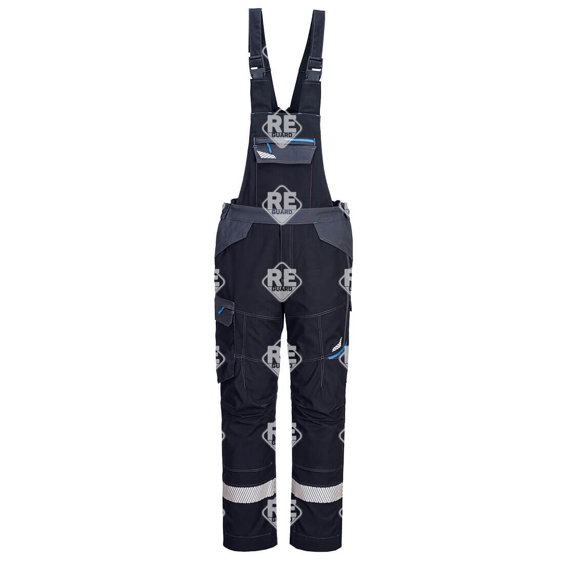 WX3 Modaflame Work FR Latzhose Schwarz L