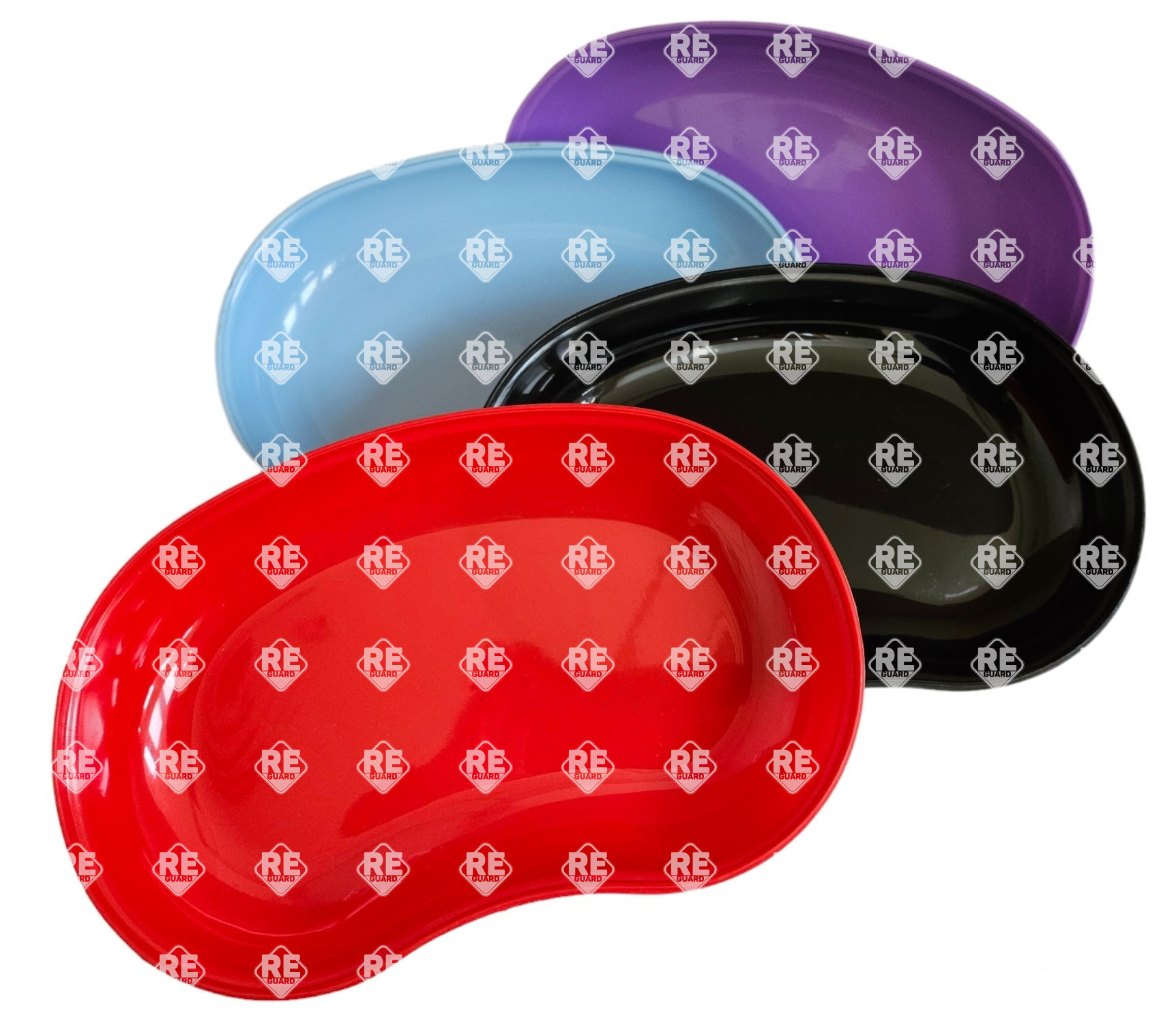 Nierenschale aus Kunststoff bunt 26 cm