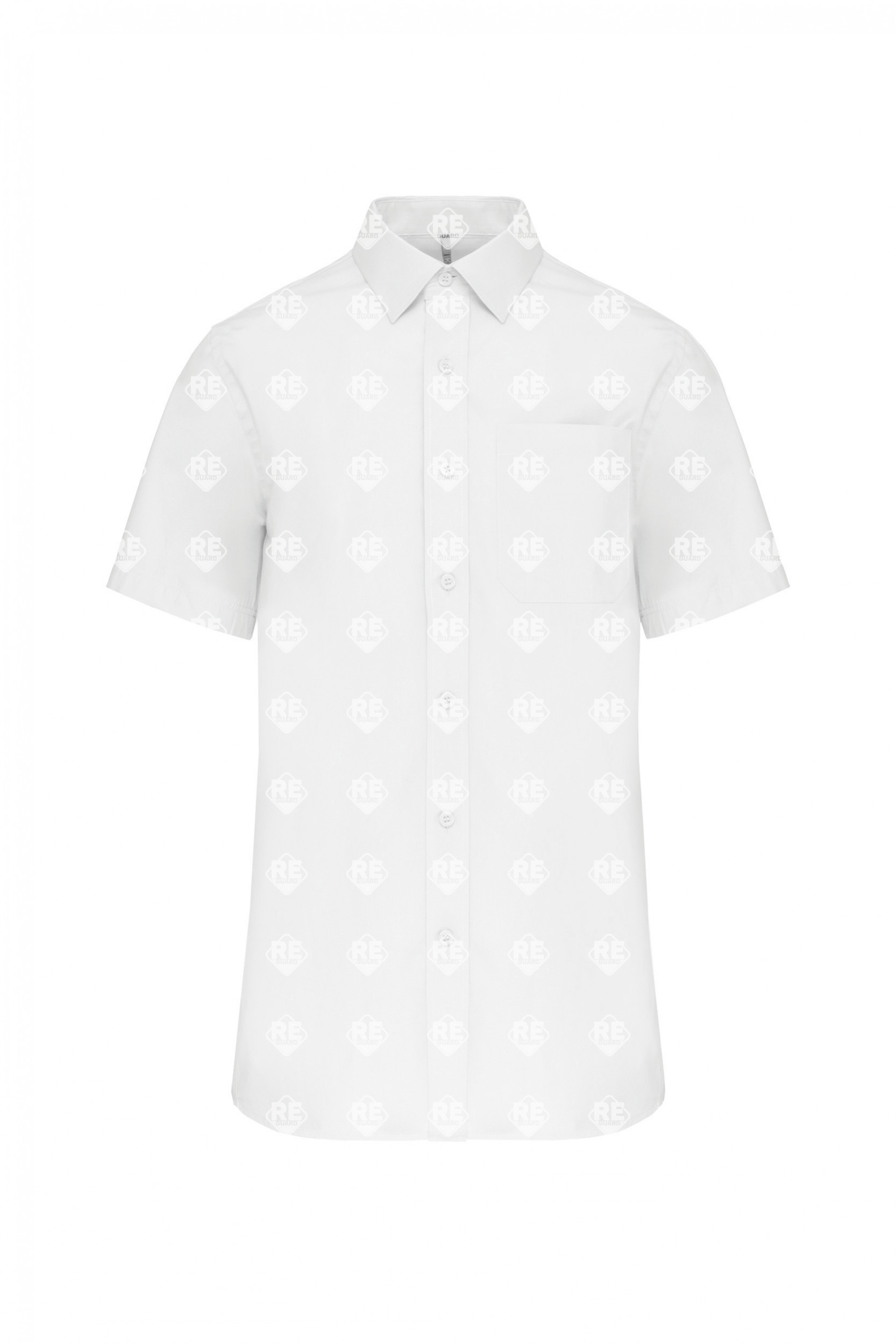 KA543 HERREN KURZARMHEMD AUS BAUMWOLLPOPELINE black 2XL