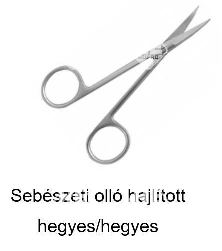 Sebészeti olló egyenes T/H 14cm