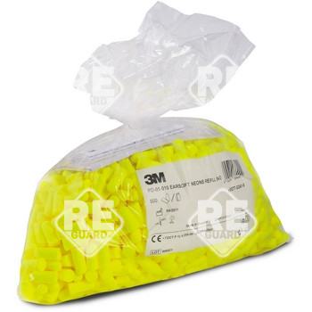 3M PD-01-010 Earsoft Top Up neonsárga füldugó, utántöltő csomag 500 db/csomag