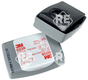3M 6038 szűrőbetét P3R + aktívszén